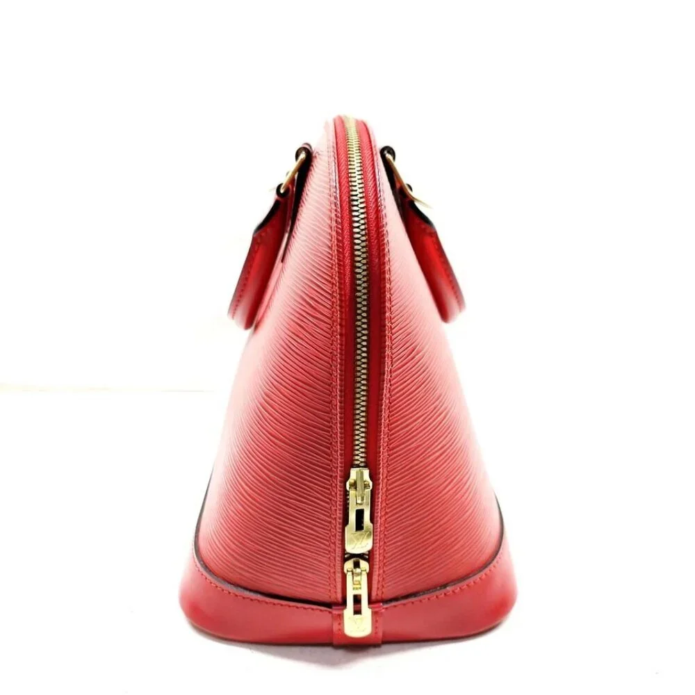Louis Vuitton LV Hand Bag Alma Red Epi 700-052125